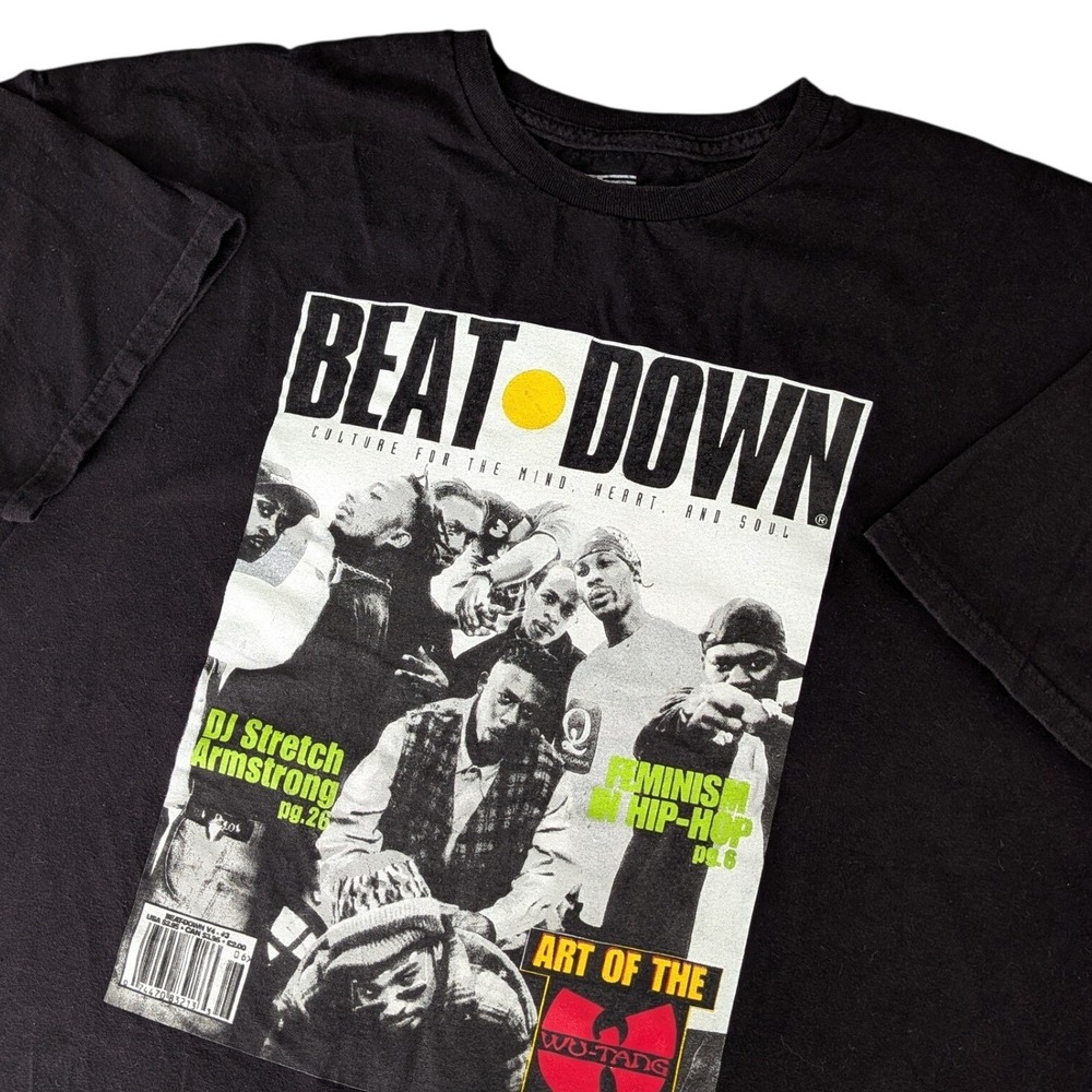 Rare Wu-Tang Clan Beat Down Magazine T-Shirt Mens 2XL‎ Wu Wear USA Rap Tee